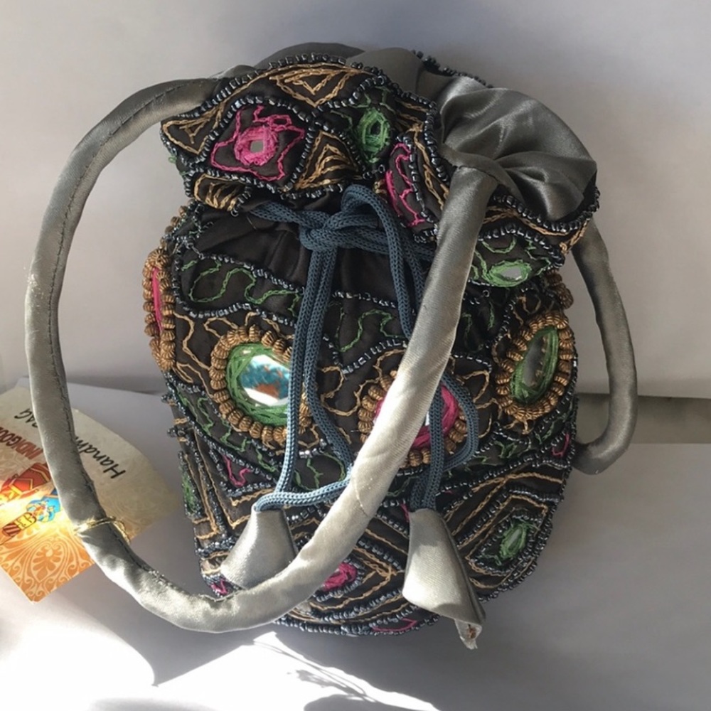 Embroidered Clutch Purse Potli Bag